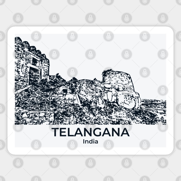 Telangana - India Magnet by Lakeric